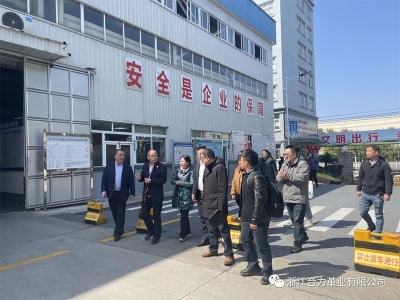麗水市市場監(jiān)督管理局、浙江省皮革廠行業(yè)協(xié)會、嘉興學(xué)院及浙江省標(biāo)準(zhǔn)化研究院領(lǐng)導(dǎo)蒞臨我司指導(dǎo)工作